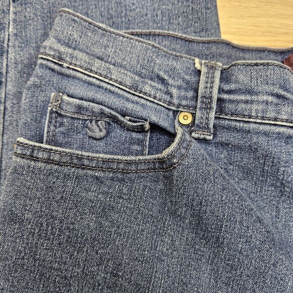 Gloria Vanderbilt Womens Blue Amanda Straight Leg Jeans Size 12 - Picture 3 of 8